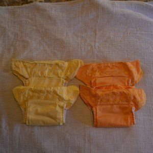 4 BumGenius Freetime All-in-1 cloth diapers